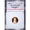 Image 1 : 1981-S LINCOLN CENT, TDCS PERFECT GEM PR RD DCAM