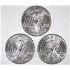 Image 1 : 3-GEM BU 2011 AMERICAN SILVER EAGLES