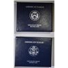 Image 1 : 2010 & 2011 PROOF AMERICAN SILVER EAGLES BOXES/COA