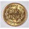 Image 1 : 1945 MEXICO 2 PESOS GOLD, BU
