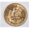 Image 2 : 1945 MEXICO 2 PESOS GOLD, BU