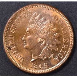 1865 INDIAN CENT CH/GEM BU RED