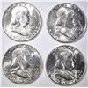 Image 1 : 4-CH BU 1953 FRANKLIN HALF DOLLARS