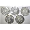 Image 1 : 5-1964 BU CANADIAN SILVER DOLLARS