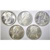 Image 2 : 5-BU 1966 CANADIAN SILVER DOLLARS