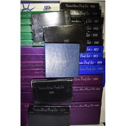 1970-1999 U.S. PROOF SETS & 1976 3-Pcs SILVER SET