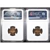 Image 2 : 2-1960 LARGE DATE LINCOLN CENTS, NGC PF-67 RED