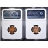 Image 2 : 1966 & 1967 SMS LINCOLN CENTS, NGC MS-67 RD