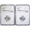 Image 1 : 1946-S & 47-S ROOSEVELT DIMES, NGC MS-66