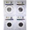 Image 2 : 4- 1966 SMS WASH. QUARTERS, PCGS SP-66