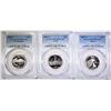 Image 1 : 3- 2007-S WASHINGTON QTRS, PCGS PR-70 DCAM