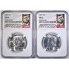 Image 1 : 2- 1964 KENNEDY HALVES, NGC MS-65