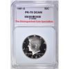 Image 1 : 1981-S KENNEDY HALF, TDCS PERFECT GEM PROOF DCAM