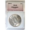 Image 1 : 1934-D PEACE DOLLAR, WHSG CH BU