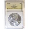 Image 1 : 2011 AMERICAN SILVER EAGLE OBCS PERFECT GEM BU