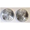 Image 1 : 2- 2016 BU AMERICAN SILVER EAGLES