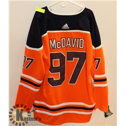 ADIDAS OILERS MCDAVID SIZE 52 JERSEY.