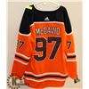 Image 1 : ADIDAS OILERS MCDAVID SIZE 52 JERSEY.