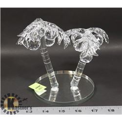 CRYSTAL COCONUT TREES FIGURE