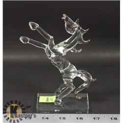 CRYSTAL HORSE FIGURE
