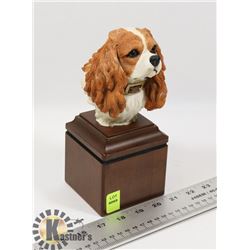 NEW CAVALIER KING CHARLES SPANIEL HEAD BUST STATUE