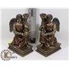 Image 1 : LOT OF 2 ANGEL CANDLESTICK HOLDERS