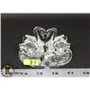 Image 1 : CRYSTAL SWANS ON STAND