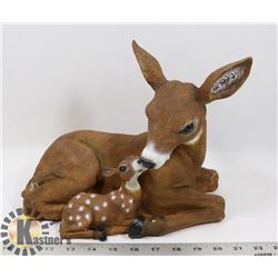 NEW DEER AND FAWN STATUE