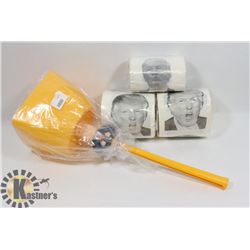 DONALD TRUMP TOILET BRUSH AND NOVELTY TOILET PAPER