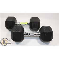 PAIR OF 25LB WEIGHTS