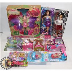 FLAT OF BARBIE FASHIONISTAS & DISNEY