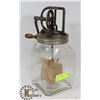 Image 1 : DAZY CHURN GLASS BUTTER CHURN.