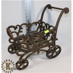 VINTAGE CAST IRON MINI BUGGY