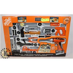NEW HOME DEPOT 45 PC POWER TOOL SET