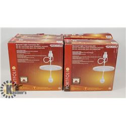 LOT OF 4 RECESSED LIGHT CONVERSION KIT PORTFOLIO