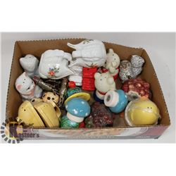 LOT OF 13 COLLECTIBLE SALT & PEPPER