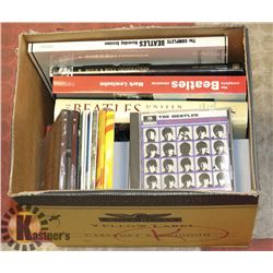 BOX OF ASSORTED CDS/BOOKS