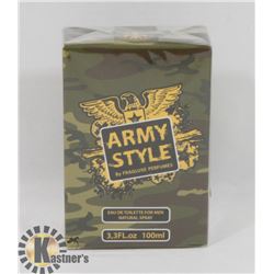 ARMY STYLE 3.3 FL. OZ. CAMO EAU DE TOILETTE FRANCE