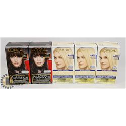 BAG OF ASSORTED HAIR DYE