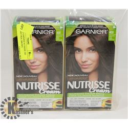 LOT OF 2 GARNIER NUTRISSE 400 DARK NEUTRAL BROWN