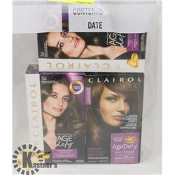 LOT OF 3 CLAIROL #5A  BROWN HAIR DYE.
