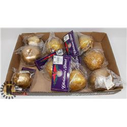 9 HUDSON BAY CO SEALED CHRISTMAS ORNAMENTS