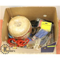 LARGE BOX OF NEW TOOLS, ACCESSORIES AND MORE