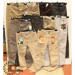 LOT OF 10 NEW WOMENS PANTS ALL SIZE 1