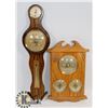 Image 1 : LOT OF TWO VINTAGE BAROMETERS/ THERMOMETERS