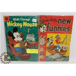2-1950'S DISNEY COLLECTOR COMICS 10 CENT