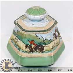 VINTAGE NIPPON HAND PRINTED HUMIDOR