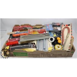 LARGE BOX OF NEW TOOLS, ACCESSORIES AND MORE