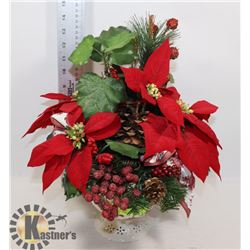 ARTIFICIAL POINT SETTA IN UKRAINIAN BOWL