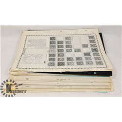 VINTAGE STAMP COLLECTING PAGES